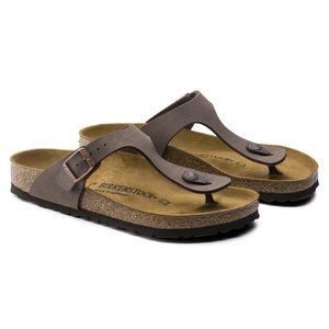 Birkenstock Nubuck Birko-Flor GIZEH - Mocca Brown (Pre-Loved) Size 42